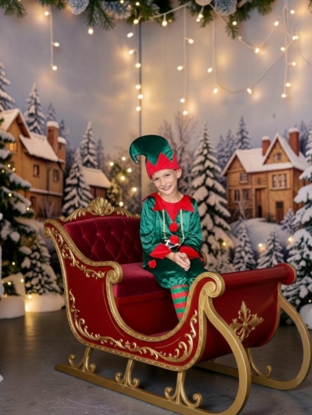 Kid's ReliBeauty Santa's Helper Elf Costume, NWT